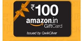 Amazon Gift Card ₹ 100