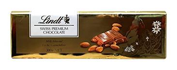 Lindt Gold Tab Milk Almond, 300gm