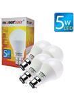 Moserbaer 5W B22 Pin Type Warm White LED Bulb, Pack of 50 