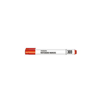 Pik Pens 369 White Board Marker, Red