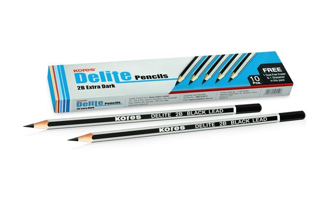 Kores Delite Pencil HB Extra dark 10 pc pack