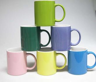Generic Bone China Coffee Mugs,180ml Assorted Colors (Set of 6)