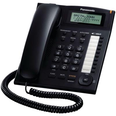 Panasonic Single Line KX-TS880MX Corded Phone (Black)