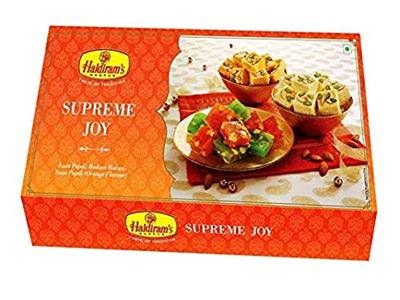 Haldram's Supreme Joy - Soan Papdi 250g + Orange Flavoured Soan Papdi 250g + Badam Halwa 200g