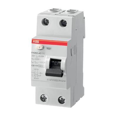 ABB FH202 AC-63/0.3 Residual Current Circuit Breaker(RCCB-1SYF204006R3630) Pack of 1