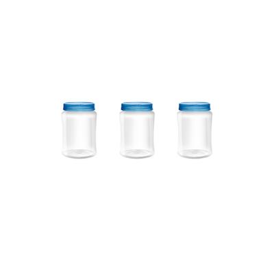 Milton Crisp N Clear Round Designer Pet Jar 200ml (Set of 3)