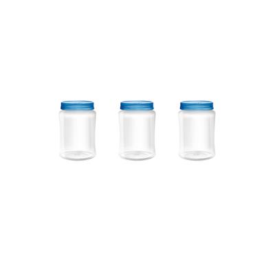 Milton Crisp N Clear Round Designer Pet Jar 300ml (Set of 3)