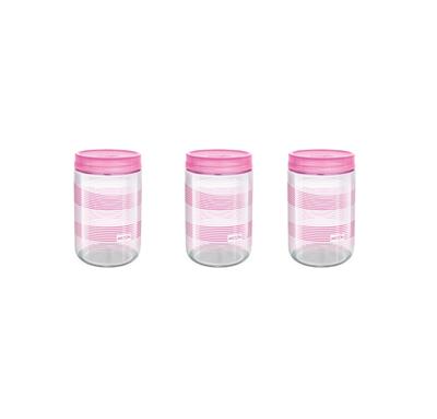 Milton Crisp N Clear Round Designer Pet Jar 100ml (Set of 6)-DPETPEJ017BLUE0096