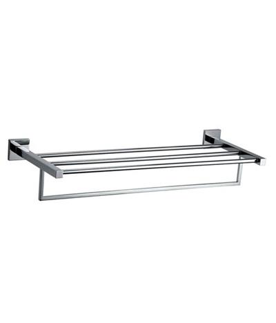 Jaquar Towel Rack with Lower Hanger (Stainless Steel), AHS-CHR-1581