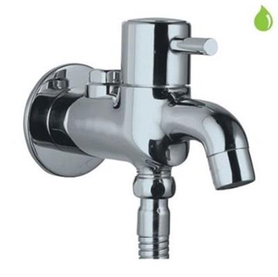 Jaquar Silver-Plated 2-Way Bib Cock with Wall Flange