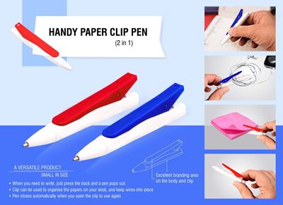 Handy Paper Clip Pen ( 2 in 1 )