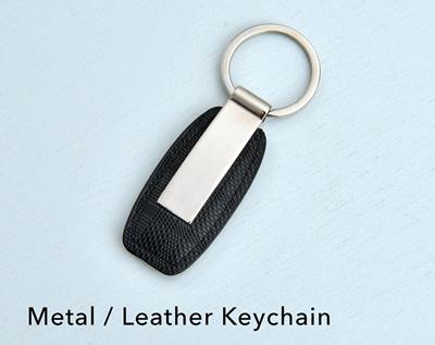 Generic Metal/ Leather Keychain