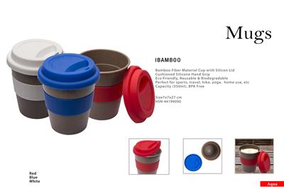 IBamboo Coffee Mugs, 350 ml