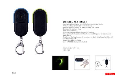 Key Finder, Whistle Key Finder, Locator Key Ring with LED Light
