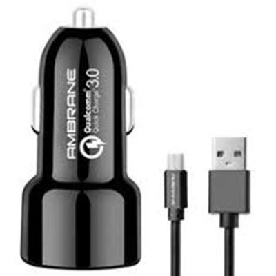 Ambrane ACC-11QC-M Dual Port Car Charger