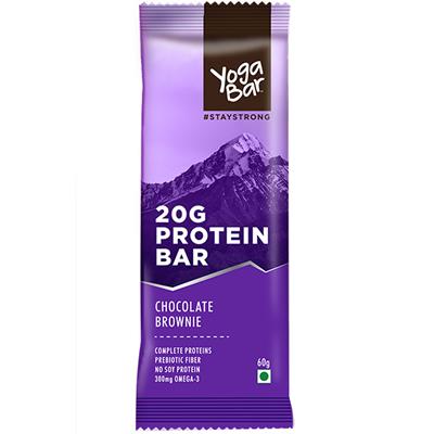 Yogabar Protein Bar Chocolate Brownie, 228g