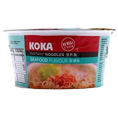 Koka Instant Cup Noodles - Seafood Flavour, 70g Jar