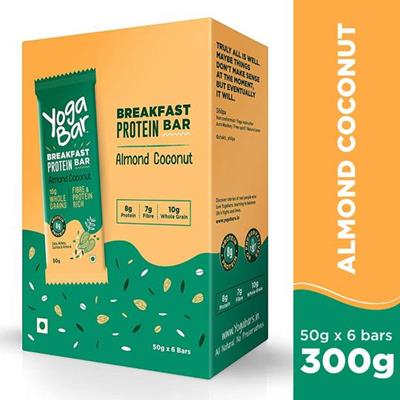 Yogabar Protein Bar Almond Cinammon, 300gm