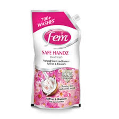 Fem Safe Handz Hand Wash - Enriched with the Goodness of Saffron & Blossom - 900ml