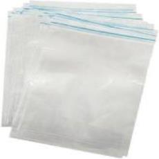 Generic plastic zip lock pouch bags, 5*8 inch, 100 pc