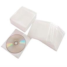 Generic Plastic Sleeve for CD and DVD Storage Binders ,White(pack of 100)