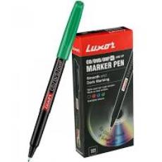 Luxor CD and OHP Marker Pens, green (Pack of 10)