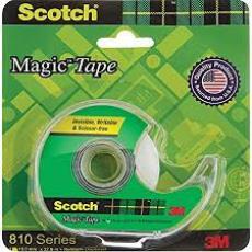 3M 810 MAGIC TAPE and dispenser, 19mm x 25.4 M