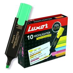 Luxor Green Highlighter, Pack of 10