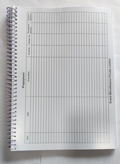 Svasti Event Register, A4 Size with 100 Pages, 70 GSM Spiral Binding 