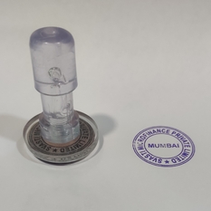 Svasti Acrylic Round Rubber Stamp (Mumbai)
