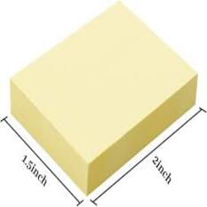 Generic Sticky Notes, 100 Sheets, 1.5 x 2 inches