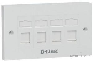 D-LINK Quard Port Face Plate Cat 5