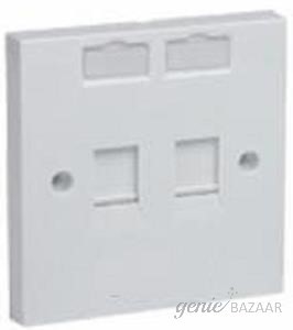 D-LINK Dual Port Face Plate Cat 5 - NFP-0WHI21