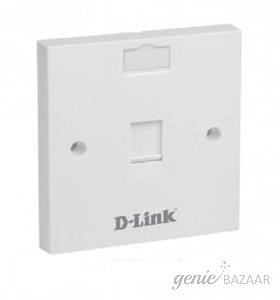 D-LINK Single Port Face Plate Cat 5 - NFP-0WHIXX