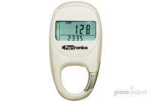 Portronics POR158 Health Key III 3D Digital Pedometer - White