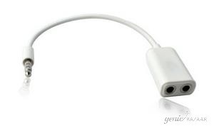 Swastik 5cm Audio Splitter for PC (White)