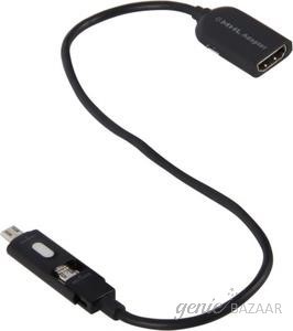 Ultra Prolink UL333 length 1m Micro USB Cable Type Connector HDMI cable (Black)
