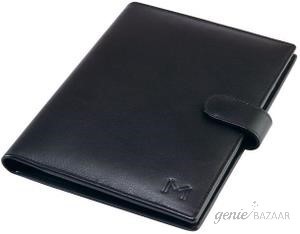 Massi Miliano FF01_BLK A5 Size Genuine Leather Folder