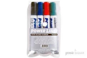 Mungyo White Board Markers (Pack of 2-Each with 4 Markers)- MA-4W