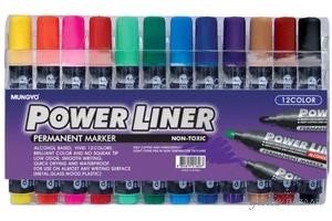 Mungyo Permanent Marker (Set of 12 colors) (Set of 12)- PE-12A