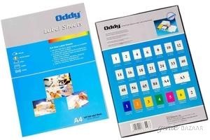 Oddy ST-30A4100 A4 Size Paper Labels For Laser,  Inkjet & Copiers (30 Label Sheet)