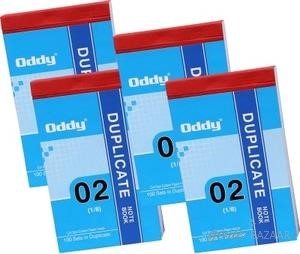 Oddy DNB-02 1/8 Duplicate Note Book 100 Sets (Set of 4)