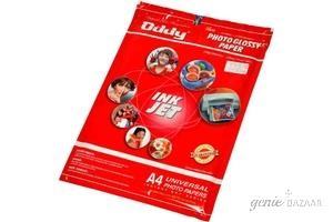 Oddy A4 Size World Best High Resolution Photo Glossy Paper 264 GSM Resin Coat - 50 Sheets