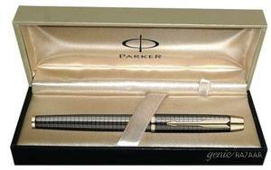 Parker GT IM Deep Gun Metal Chiselled Fountain Pen