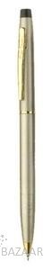 Pierre Cardin Kriss Stain Nickle Bright Chrome Ball Pen, Blue