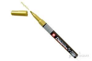 Sakura Permapaque Metallic Fine Point,  Gold- XZPK-S-51