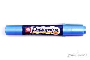 Sakura Permapaque Twin Point Marker-Metallic Blue- XZPK-T-536
