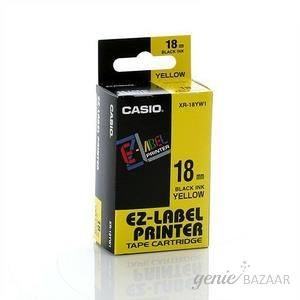 Casio XR-18mm Yellow Labeling Tape