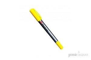 Sakura Identipen-Dual Tip Permanent Marker-Yellow (Pack of 1)- XYK-T3