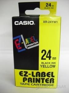 Casio XR-24mm Yellow Labeling Tape